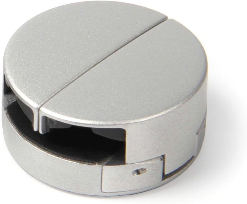 Loop Micro Mount – Super Compact Bike Phone Holder for iPhone & Samsung – Metal Stem Cap Mount, Easy Installation, Universal Fit, Seamless Integration, Durable & Sleek Bicycle Phone Mount - Silver - Image 1